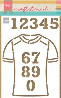 PS8087 Mask Marianne Design - Craft stencil - A5 - BAG BY MARLEEN