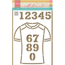 PS8087 Mask Marianne Design - Craft stencil - A5 - BAG BY MARLEEN