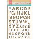 PS8089 Mask Marianne Design - Craft stencil - A5 - ARMY ALPHABET