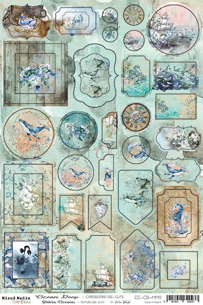 CC-CB-MM11 | OCEAN DEEP - CARDBOARD DIE-CUTS