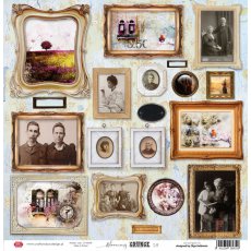 CP-BG08 One-sided paper-elements-Craft & You Design 30.5x30.5 BLOOMING GRUNGE 08