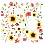 CP-BM07 One-sided paper-elements-Craft & You Design 30.5x30.5 BLOSSOM MEADOW 07