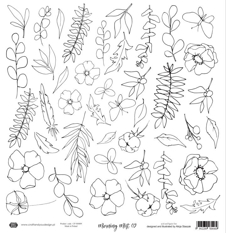 CP-MM09 Watercolor paper-Craft & You Design 30.5x30.5 MORNING MIST 09