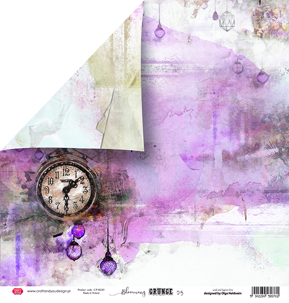 CPS-BG30 Paper set 30.5x30.5cm-Craft&You Design-BLOOMING GRUNGE