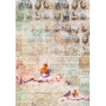 CR02-BG02 Rice paper -Craft & You Design A4 BLOOMING GRUNGE 02