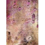 CR03-BG03 Rice paper -Craft & You Design A4 BLOOMING GRUNGE 03