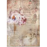 CR04-BG04 Rice paper -Craft & You Design A4 BLOOMING GRUNGE 04