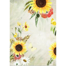 CR08-BM02 Rice paper -Craft & You Design A4 BLOSSOM MEADOW 02