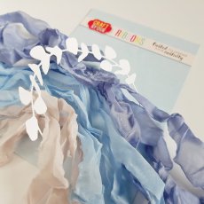 CRIB-007 RIBBONS - vintage ribbons - MORNING MIST -Craft&You Design