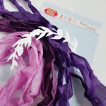 CRIB-011 RIBBONS - vintage ribbons - BLOOMING GRUNGE -Craft&You Design