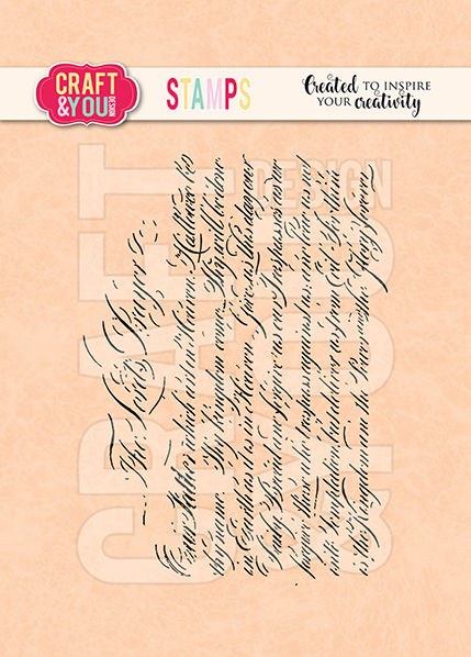 CS017 Clear Stamp - BLOOMING GRUNGE - script
