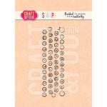 CS016 Clear Stamp - BLOOMING GRUNGE - vintage keyboard