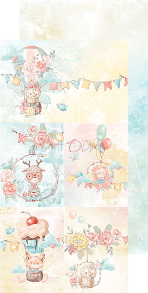 CC-JJ-39 WOODLAND FRIENDS - JUNK JOURNAL SET