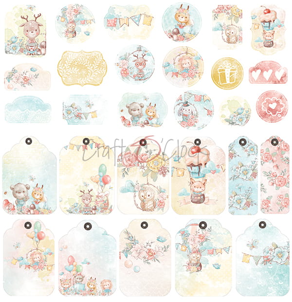 CC-ZD-WF-39 | WOODLAND FRIENDS - A SET OF PAPERS30,5x30,5cm