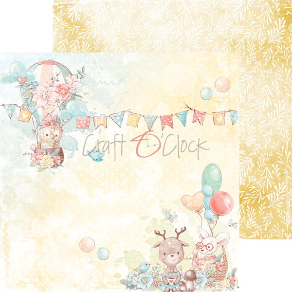 CC-ZD-WF-39 | WOODLAND FRIENDS - A SET OF PAPERS30,5x30,5cm