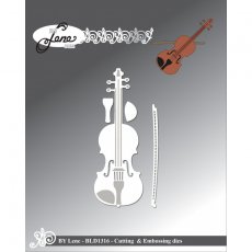 BLD1316 Dies By Lene- VIOLIN CUTTING & EMBOSSING DIES