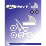 BLD1336 Dies By Lene- Baby Carriage