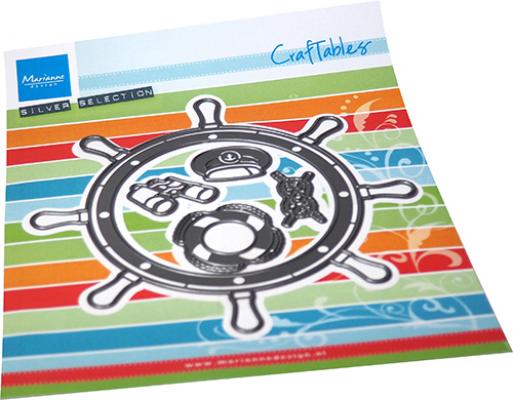 CR1554 Metal Die Marianne Design - CrafTables - SHIP WHEEL