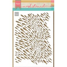 PS8094 Mask Marianne Design - Craft stencil - A5 - SCHOOL OF FISH