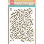 PS8094 Mask Marianne Design - Craft stencil - A5 - SCHOOL OF FISH