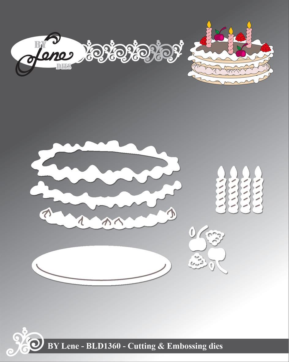 BLD1360 Dies By Lene- Birthday Cake