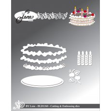 BLD1360 Dies By Lene- Birthday Cake