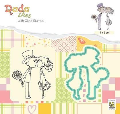 DDCS026 NS DADA DIES & CLEARSTAMP "Kissing”