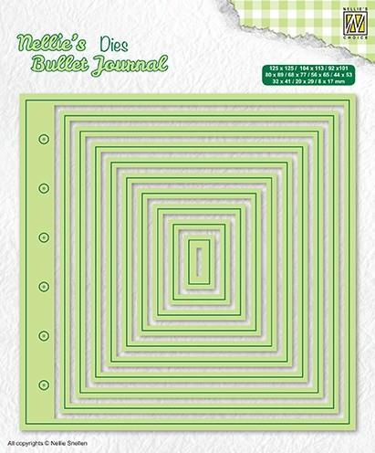 NBJD001 Nellie's Bullet Journal Dies "Basic Page" NBJD001