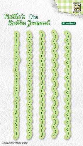 NBJD002 Nellie's Bullet Journal Dies "Borders"