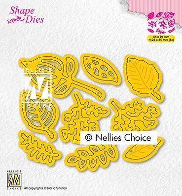 SD201 Shape Dies - Set of leaves
