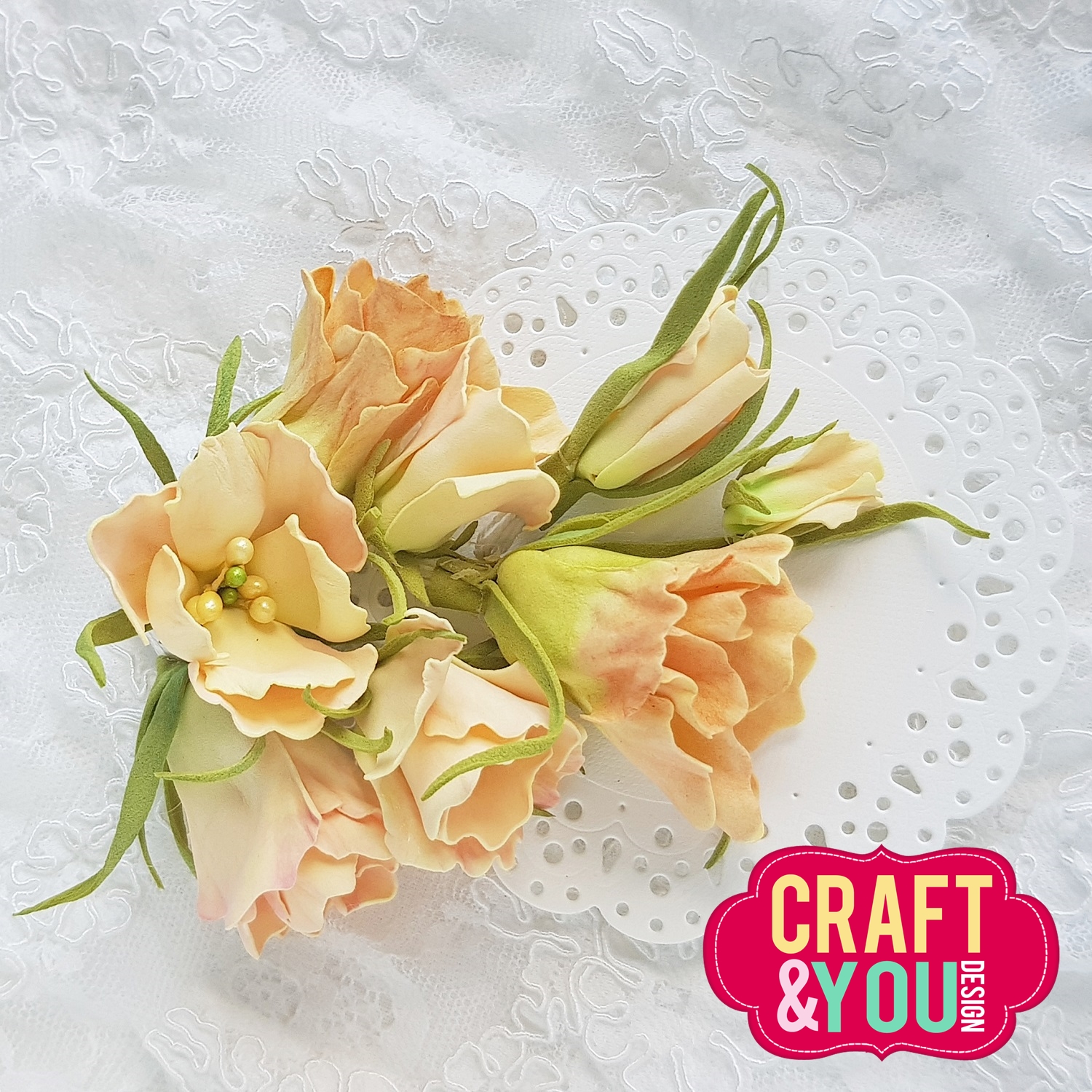 CW139 CUT DIES - Eustoma Flowers - Craft&You Design