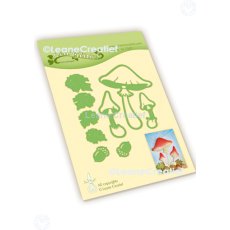 45.7507 Metal Die Leane Creatief - Autumn - Mushrooms
