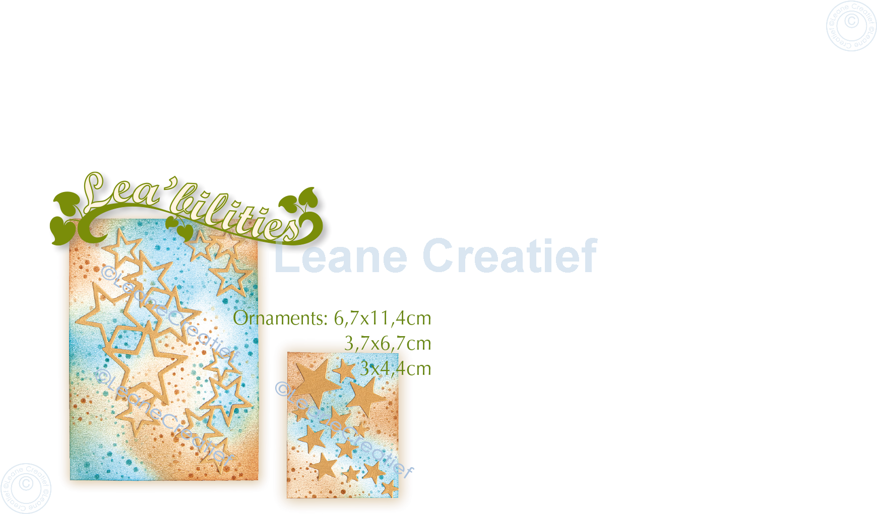 45.7521 Metal Die Leane Creatief - Star ornaments