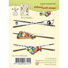 55.7415 Leane Creatief Acrylic Stamp - Billiards