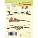 55.7415 Leane Creatief Acrylic Stamp - Billiards