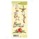 55.7460 Leane Creatief Acrylic Stamp - The world of mice Christmas