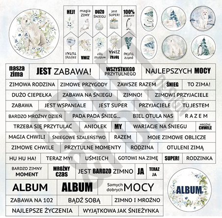 CP-AW10 One-sided paper-elements-Craft & You Design 20x20cm ARCTIC WINTER 10