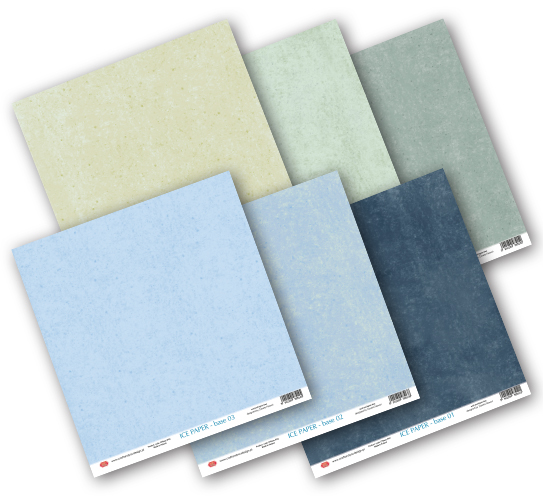 CPS-IPBASE30 Base paper set Ice paper 30.5x30.5cm-Craft&You Design