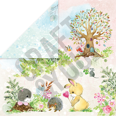 CPB-WS15 Block 15x15 Craft&You Design - WOODLAND STORY