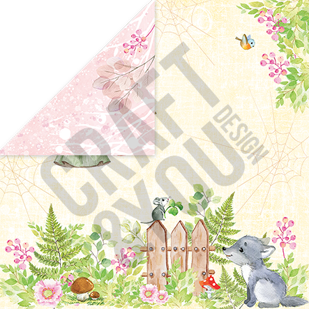 CPB-WS15 Block 15x15 Craft&You Design - WOODLAND STORY