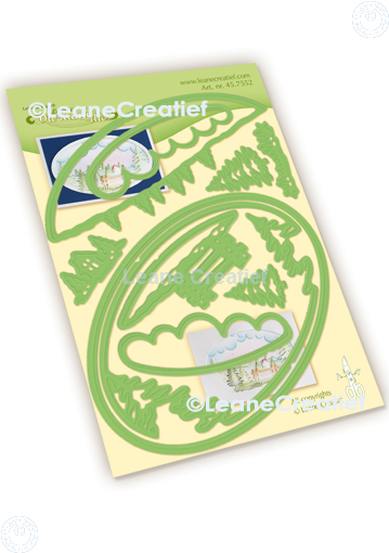 45.7552 Metal Die Leane Creatief -Diorama Winter landscape