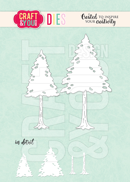 CW147 CUT DIES - Christmas trees - Craft&You Design