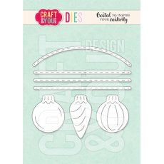 CW155 CUT DIES - Set of christmas balls - Craft&You Design