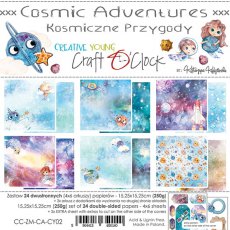 CC-ZM-CA-CY02 - COSMIC ADVENTURES  - A SET OF PAPERS 15,25X15,25CM