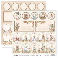 BETA-06 - double sided paper 30,5x30,5cm Scrap Boys BEDTIME TALES  06