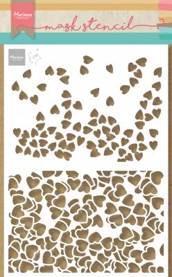 PS8096 Mask Marianne Design - Craft stencil - A5 - TINY'S HEARTS