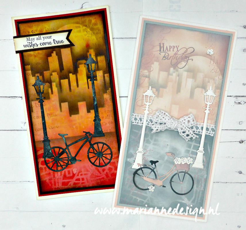 PS8098 Mask Marianne Design - Craft stencil - A4 - SLIMLINE CITY