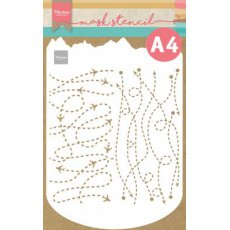 PS8099 Mask Marianne Design - Craft stencil - A4 - SLIMLINE TRAVEL 