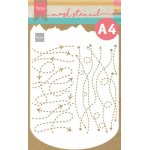 PS8099 Mask Marianne Design - Craft stencil - A4 - SLIMLINE TRAVEL 