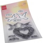 TC0884 -TINY'S LOVE BIRDS STAMP & DIE SET